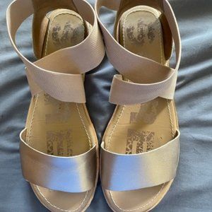 Sorel Gold Sandals size 9